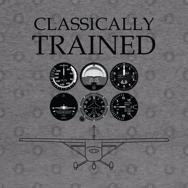 Classically Trained Pilot steam gauges and high wing airplane by zehrdesigns